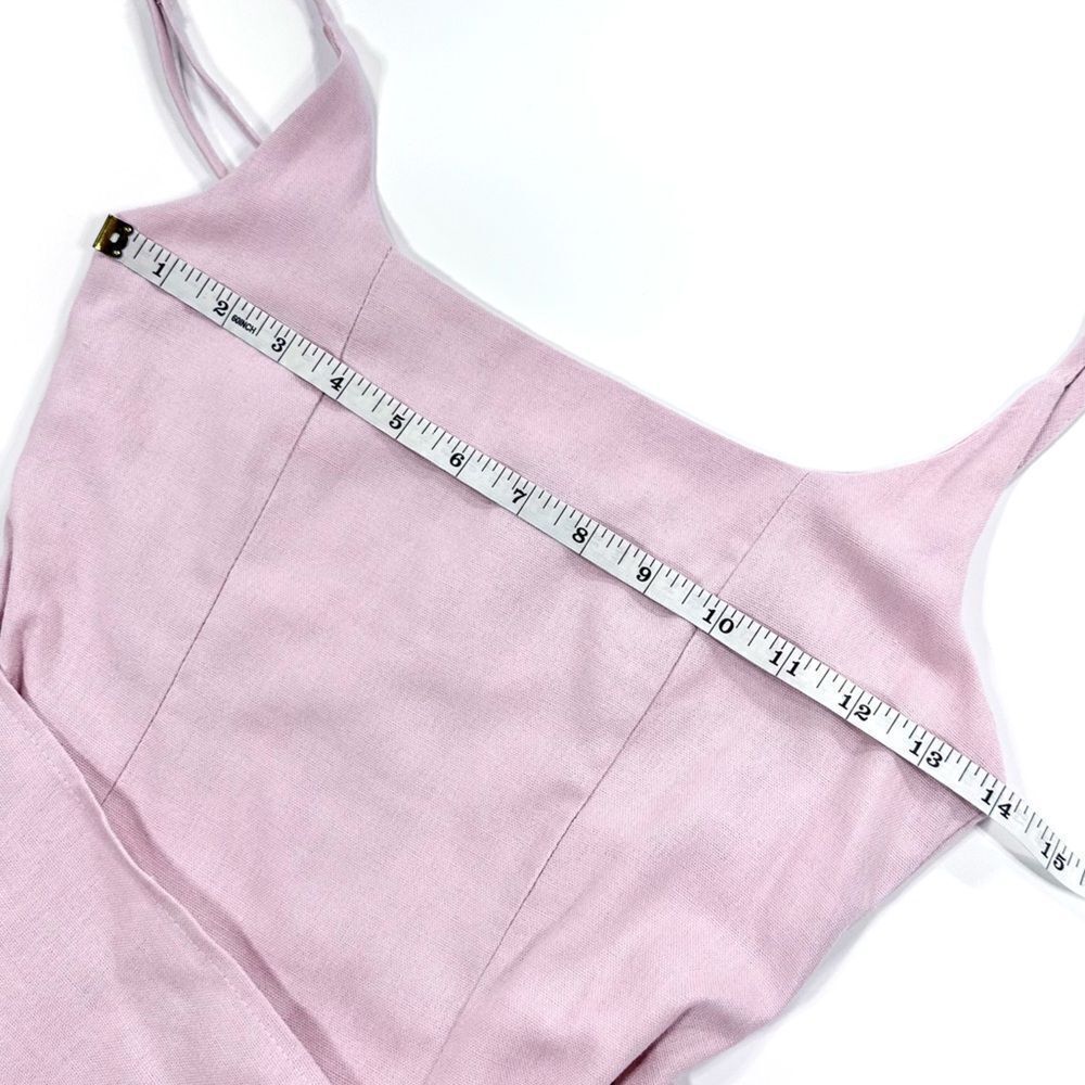 Princess Polly pink cotton spaghetti strap mini dress 2 - Picture 9 of 11